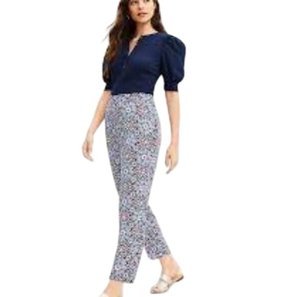 LOFT Fluid‎ Taper Pants in Medallion Size Small